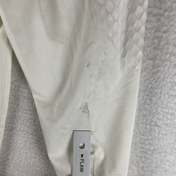 Nike Leggings Women's Large White Polyester Stretch Dri-Fit Softball‎ 6836 - Picture 14 of 15